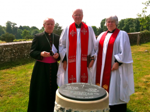 Bishop Kieran Conry, Dean Nicholas Frayling, Rev'd Christina Bennett - click for larger image Bishop Kieran Conry, Dean Nicholas Frayling, Rev'd Christina Bennett